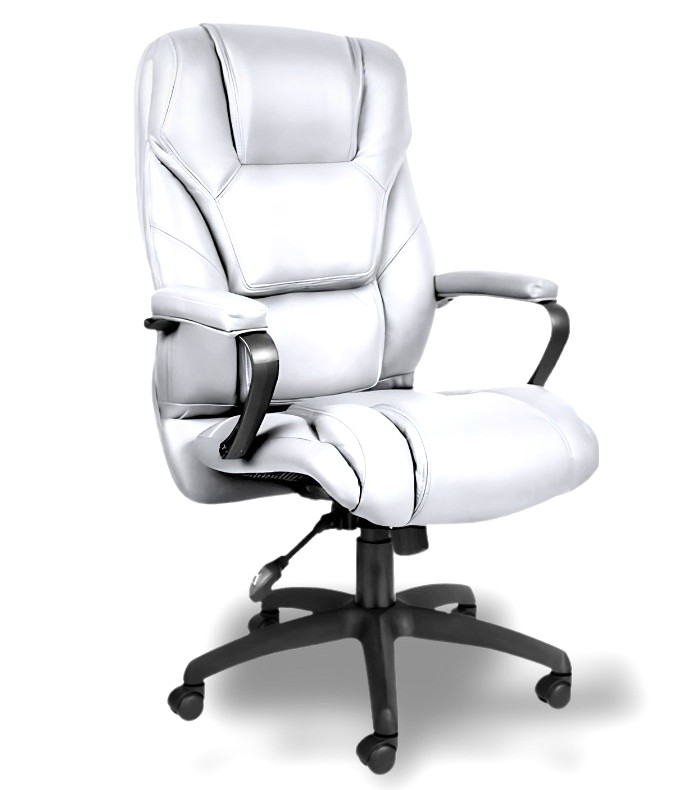 White Leather Office Chair
