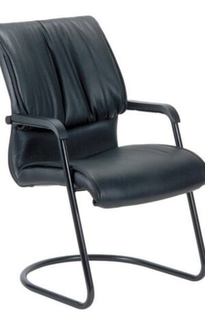 GENUINE LEATHER VISITOR CHAIR